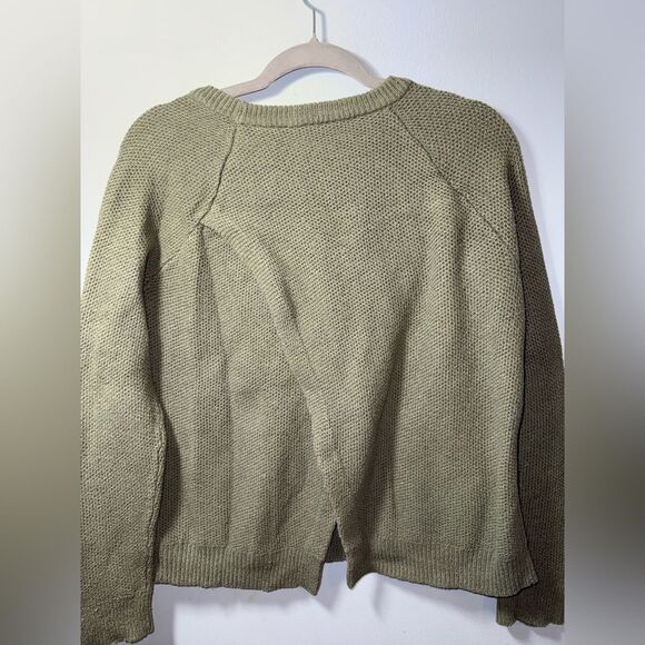 Madewell Province Cross-Back Pullover Sweater Highland Green Size Small GUC - Picture 4 of 8
